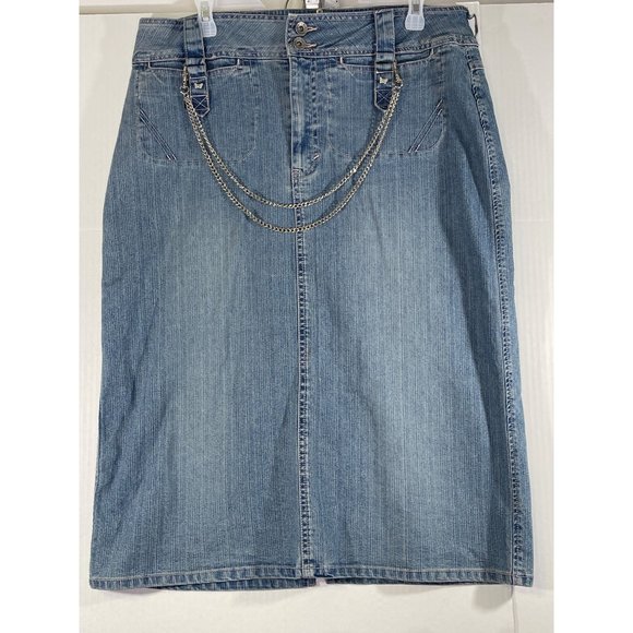 Route 66 Stretch fit Skirt womens Size 16 denim vintage - Picture 1 of 16